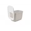 Top-entry litter box Savic Hop In, plastic, beige/white, 585×390×395 mm