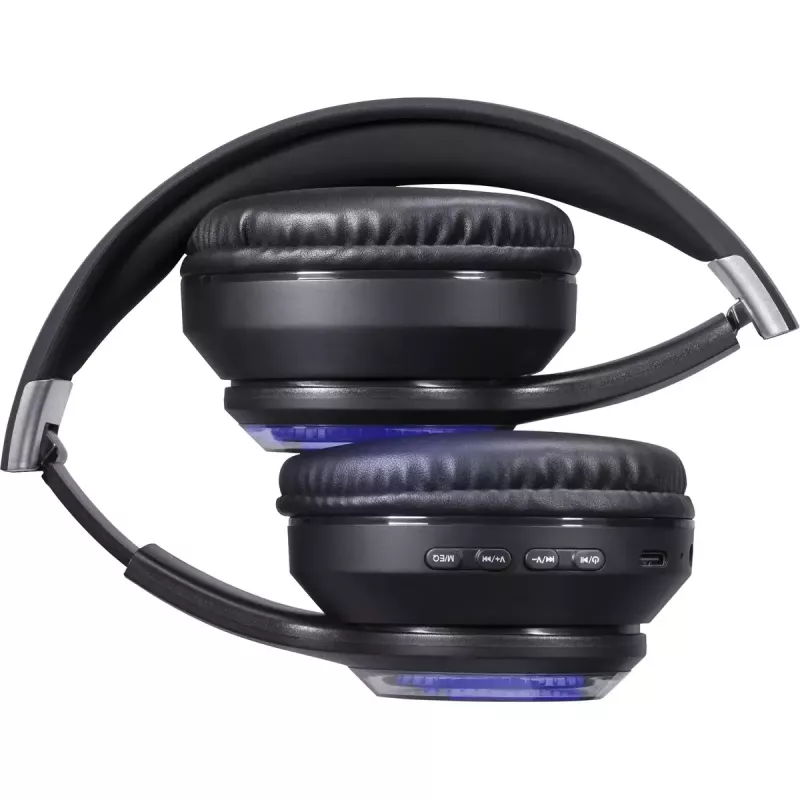 Headset DEFENDER FreeMotion B400 — wired & wireless, USB-C, AUX, closed supraaural headphones, 20–20000 Hz, 118 dB, LED backlight, black