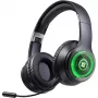 Headset DEFENDER FreeMotion B400 — wired & wireless, USB-C, AUX, closed supraaural headphones, 20–20000 Hz, 118 dB, LED backlight, black