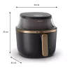 Hot air fryer Philips 3000 series NA342/00 — 7.2 L, 2000 W, 16 programs, Touch control, Black Gold