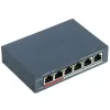 Network switch Hikvision DS-3E1106P-EI — 6-port PoE Ethernet switch, unmanaged, 10/100 Mbps