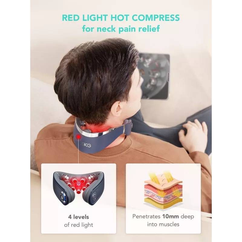 Massage Device SKG G7-Pro-Fold Blue Combo Compression Kneading Vibration