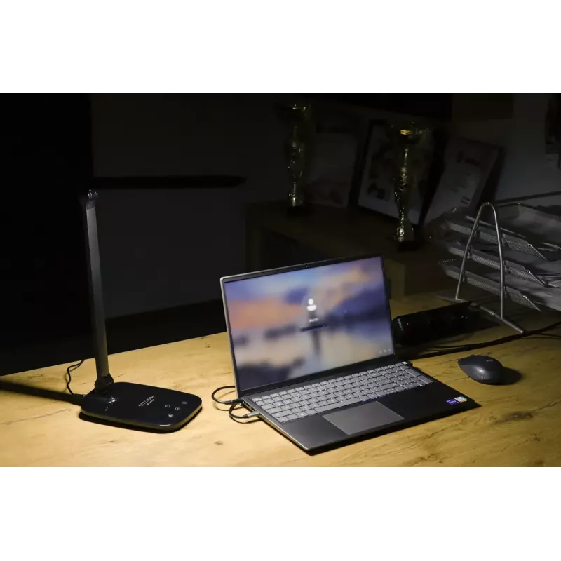 Desk lamp MONTIS MT042-BK, LED 5.7W, dimmable, 440 lm, 3000–5400K, black, 410×144×58 mm