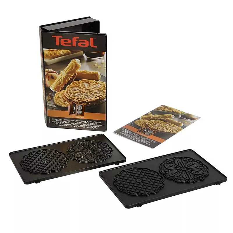 Replacement plate for sandwich maker Tefal XA800712, 242×155×44 mm, set of 2