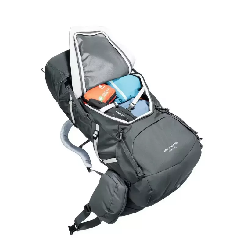 Hiking backpack DEUTER Aircontact Pro 65+10 SL Women's Graphite, 65+10 L capacity