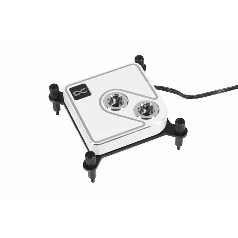 Water block Alphacool Core 1 Aurora Brass Copper Nickel Transparent White 72mm