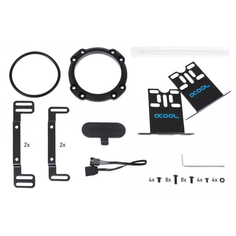 Reservoir Alphacool 15394 Acrylic Black Transparent 7.65 cm 25.1 cm