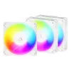 ARCTIC Freezer P12 Pro Reverse A-RGB (White) - 3 Pack - 120 mm A-RGB PWM Fan with Cable Splitter