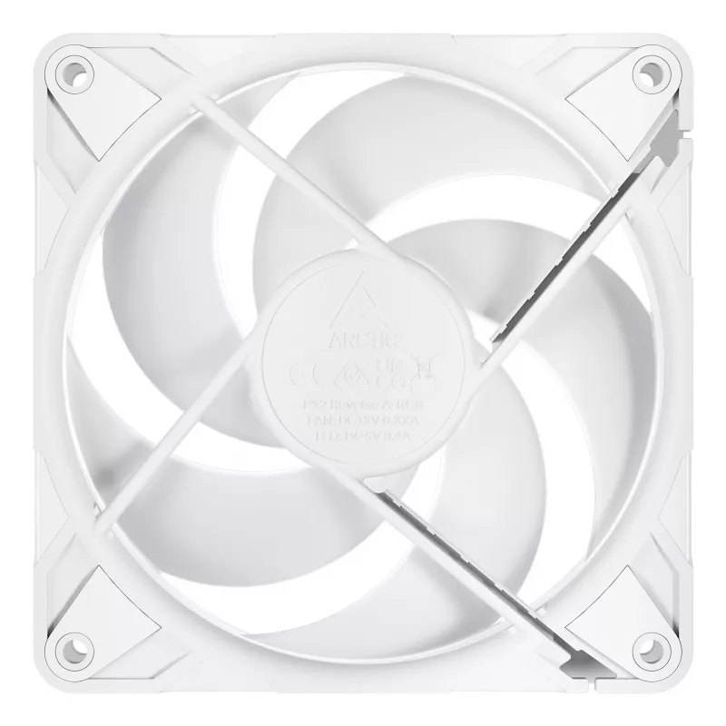 ARCTIC Freezer P12 Pro Reverse A-RGB (White) - 3 Pack - 120 mm A-RGB PWM Fan with Cable Splitter