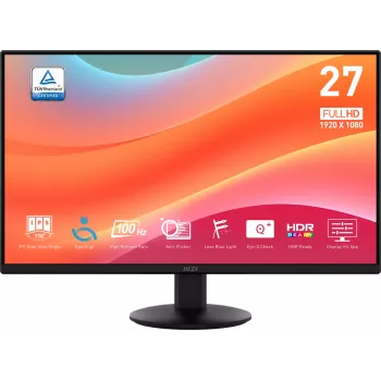 MSI Pro MP272L computer monitor 68.6 cm (27 inch) 1920 x 1080 pixels Full HD LED Black