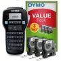 DYMO LabelManager 160 Label Maker Starter Kit with 3 rolls of D1 Label Tape | Handheld Label Printer Machine | QWERTY Keyboard | Ideal for Office or Home