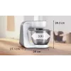 Food processor Bosch Serie 4 MUM58200 — 1000 W, 3.9 L stainless steel bowl, white