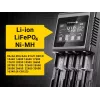Battery charger everActive UC-4000 for AA/AAA household batteries, 4-slot, 100–240V, black