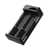 Battery charger XTAR SC2 Li-ion 18650 USB-C 2 slots, USB-C power, LED indicators, black