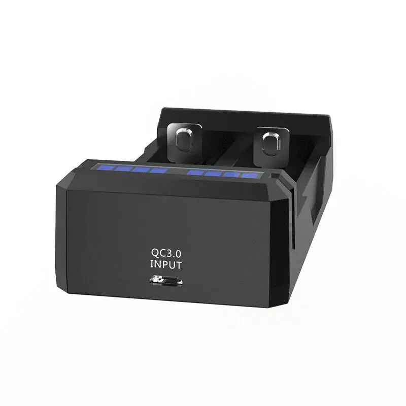 Battery charger XTAR SC2 Li-ion 18650 USB-C 2 slots, USB-C power, LED indicators, black