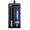 Battery charger XTAR SC2 Li-ion 18650 USB-C 2 slots, USB-C power, LED indicators, black