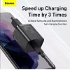 Indoor Charger Baseus TZCCSUP-L01, USB-C 1 port, 18W, 100–240V AC, 1 m cable, Black
