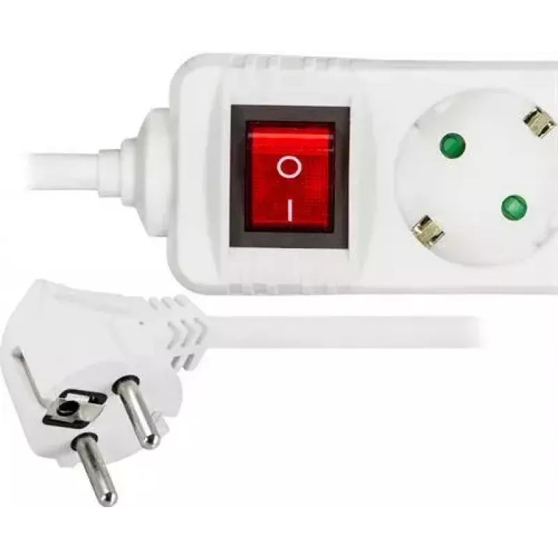 Microconnect GRU0035WS power extension 5 m 3 AC outlet(s) White