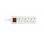 Microconnect GRU0035WS power extension 5 m 3 AC outlet(s) White