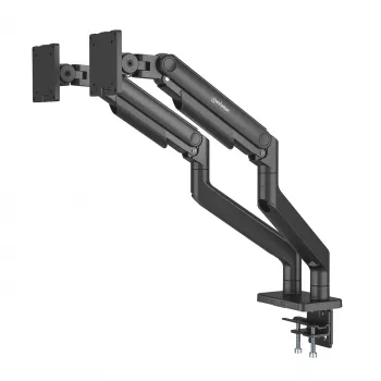 Manhattan TV & Monitor Mount Desk Full Motion Spring 2 screens 13-45 Black