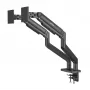 Manhattan TV & Monitor Mount Desk Full Motion Spring 2 screens 13-45 Black
