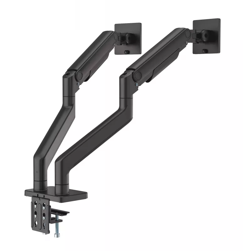 Manhattan TV & Monitor Mount Desk Full Motion Spring 2 screens 13-45 Black