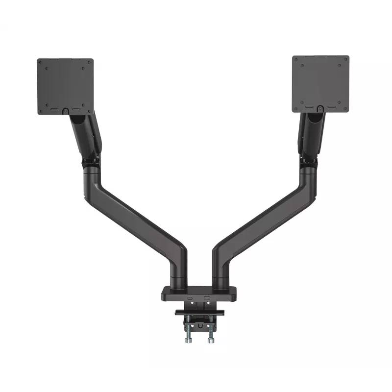 Manhattan TV & Monitor Mount Desk Full Motion Spring 2 screens 13-45 Black