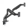 Manhattan TV & Monitor Mount Desk Full Motion Spring 2 screens 13-45 Black
