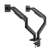 Manhattan TV & Monitor Mount Desk Full Motion Spring 2 screens 13-45 Black