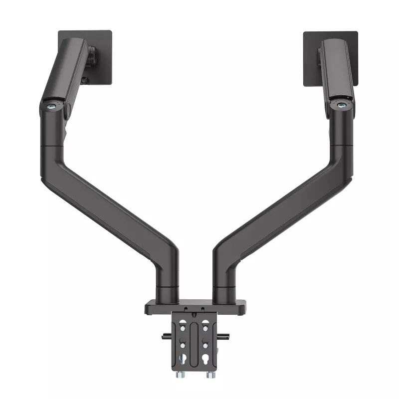 Manhattan TV & Monitor Mount Desk Full Motion Spring 2 screens 13-45 Black