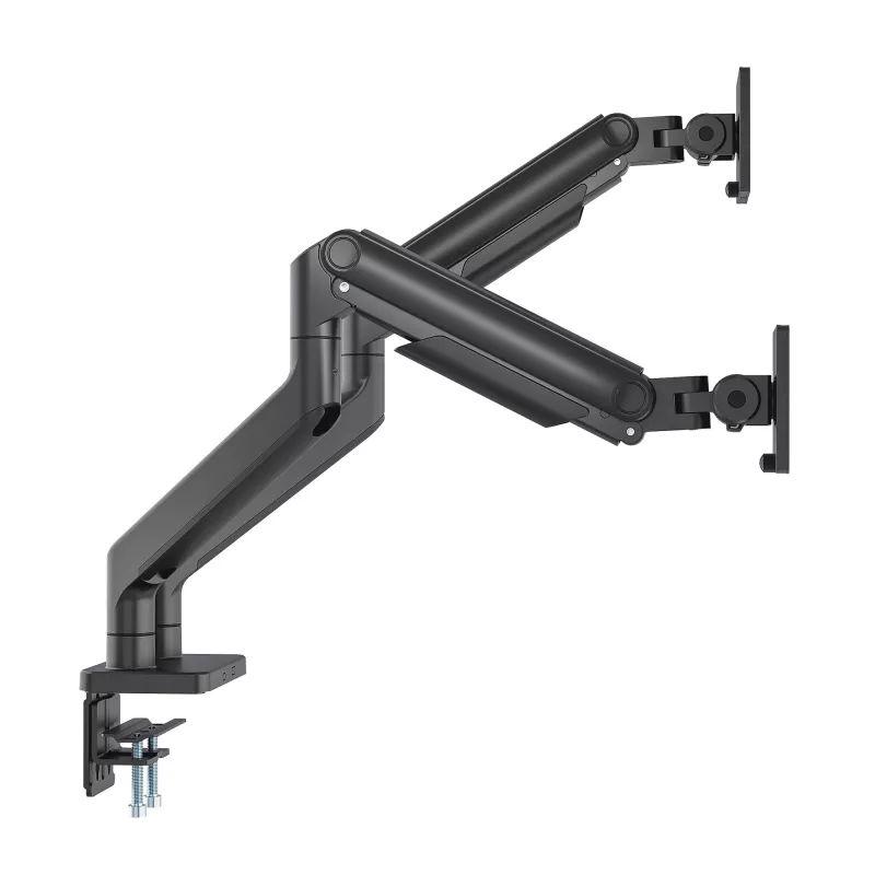 Manhattan TV & Monitor Mount Desk Full Motion Spring 2 screens 13-45 Black