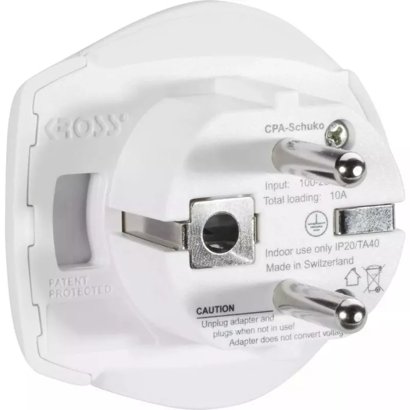 Power Plug Adapter Skross 1.500211-E Universal Type C White