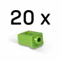 Port blocker Lindy SFP Port Locks Green 20pcs, compatible with SFP, ABS, 20×74.5×5.9 mm