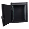Lanview RDL12U66BL Freestanding 12U Rack Cabinet, 600x600mm, 600kg Load, IP40, Black