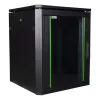Lanview RDL12U66BL Freestanding 12U Rack Cabinet, 600x600mm, 600kg Load, IP40, Black