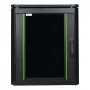 Lanview RDL12U66BL Freestanding 12U Rack Cabinet, 600x600mm, 600kg Load, IP40, Black