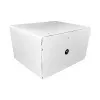 Portable device management cabinet LEBA NoteBox 16 with key lock, USB-C ports, 12 W per device, USB 2.0, wall or table mounting, white