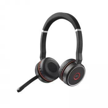 Headset Jabra Evolve 75 SE MS Stereo Wired Wireless Bluetooth 30m Range