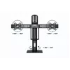 Monitor Mount Gembird MS-D2-01 27 inch Black Freestanding