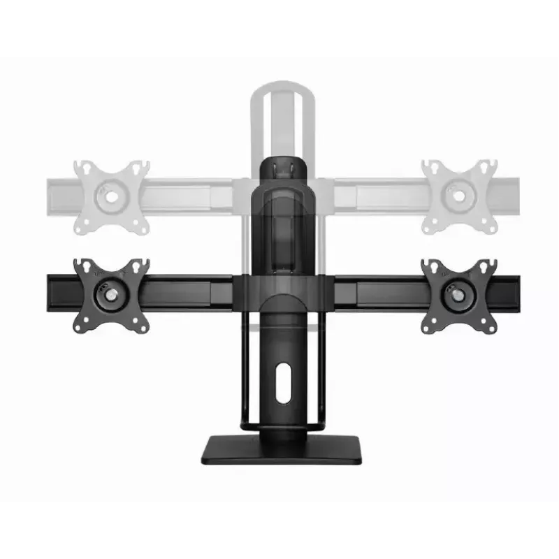 Monitor Mount Gembird MS-D2-01 27 inch Black Freestanding