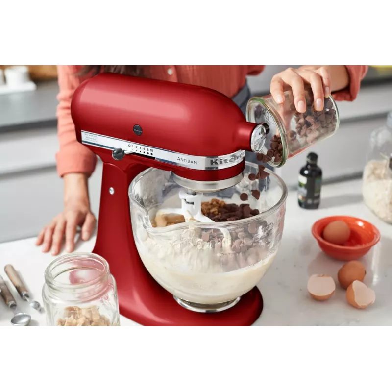 Food processor KitchenAid Artisan 5KSM175PS — 300 W, 4.8 L stainless steel bowl, Red