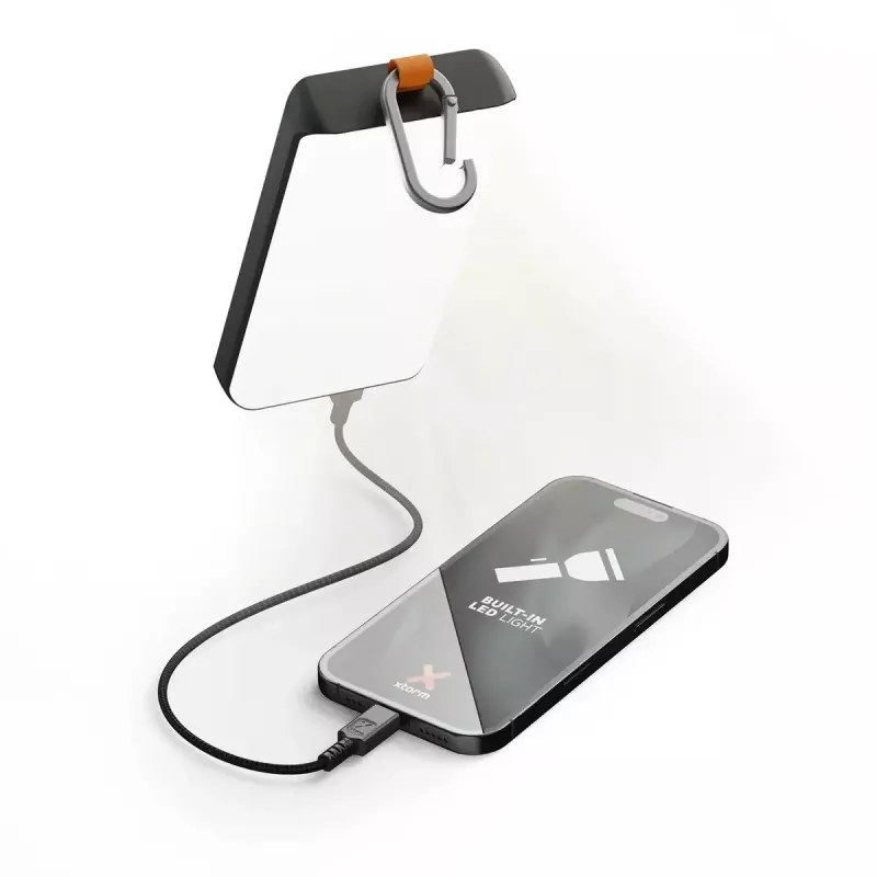 Power bank Xtorm XG2S101 — 10000 mAh LiPo, 30 W, USB‑C + USB‑A, Grey/Black/Orange
