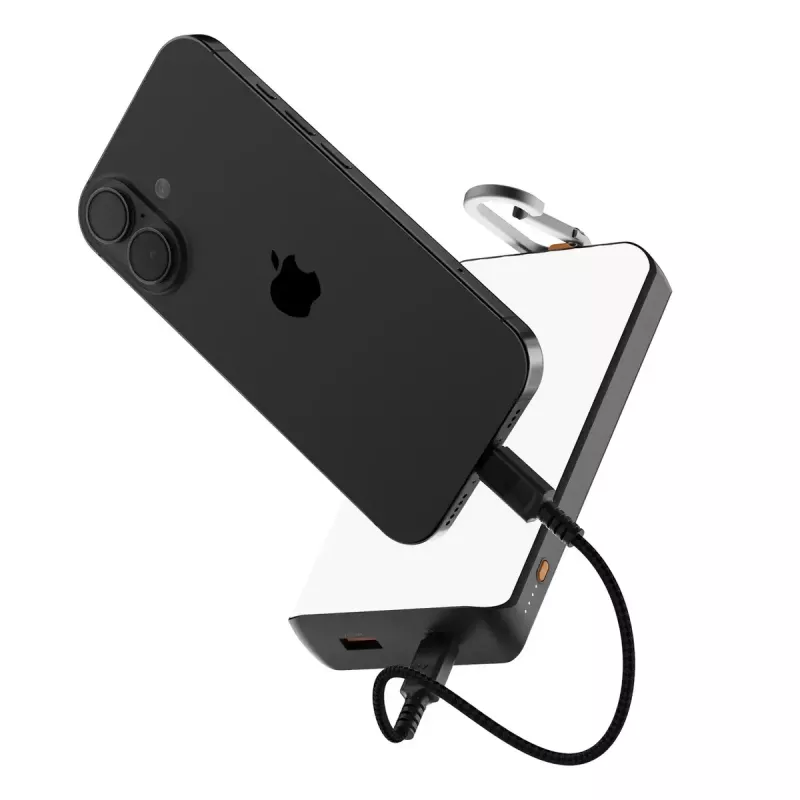 Power bank Xtorm XG2S101 — 10000 mAh LiPo, 30 W, USB‑C + USB‑A, Grey/Black/Orange