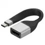 Techly ICOC-USBC-DP12 video cable adapter 0.131 m USB Type-C DisplayPort Black