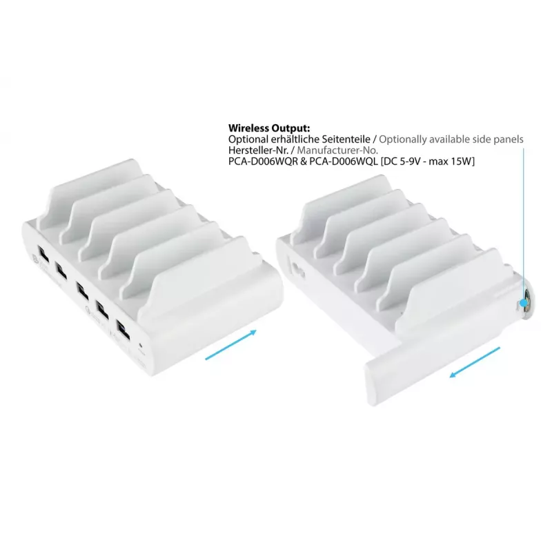Freestanding Charging Station Alcasa PCA-D006W White 110W 100-240V