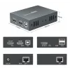 AV extender (transmitter & receiver) LEVELONE HVE-8111, 3840x2160, Cat6, USB-A/USB-B, DC 12V (2 pcs)