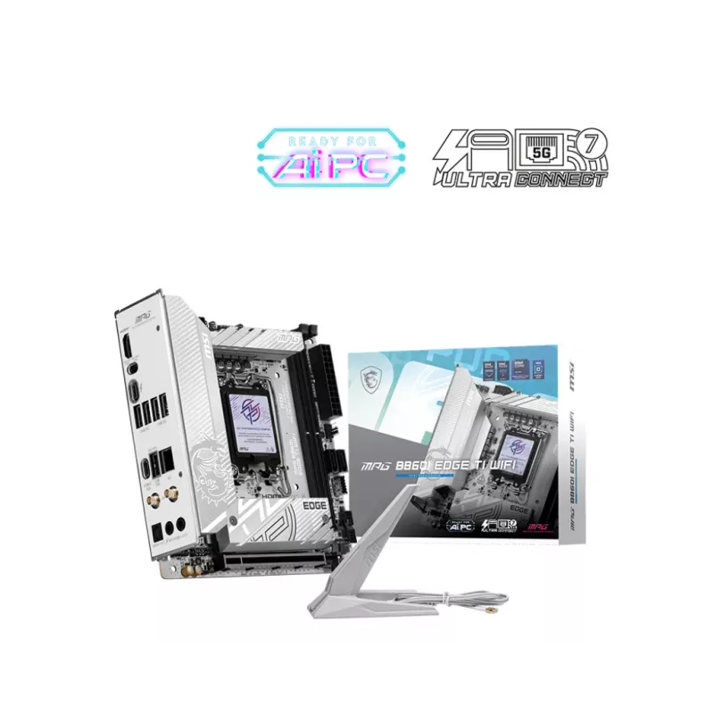 MSI MPG B860I EDGE TI WIFI motherboard Intel B860 LGA 1851 (Socket V1) mini ITX