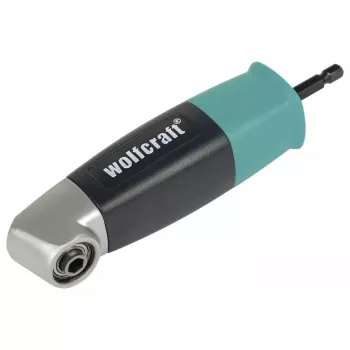 Angle gear for screwdriver Wolfcraft 4688000, hex shank 6.35 mm, max torque 13 N·m, 400 RPM, black