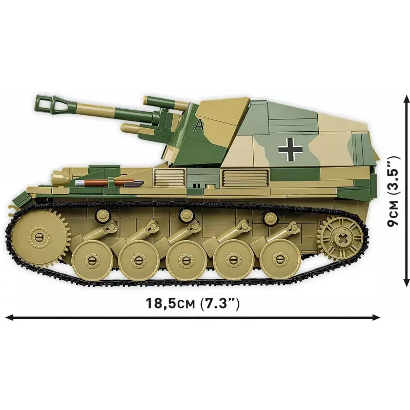 Cobi Blocks SD.KFZ.124 Wespe model kit, 860 blocks