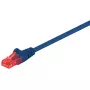 Goobay CAT 6 Patch Cable U/UTP blue 0.5m RJ-45